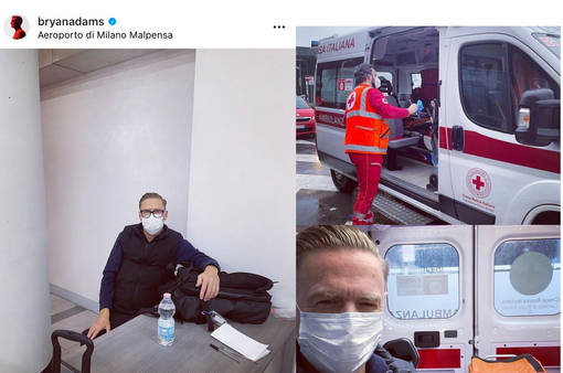 Bryan Adams positivo a Malpensa: portato in ospedale