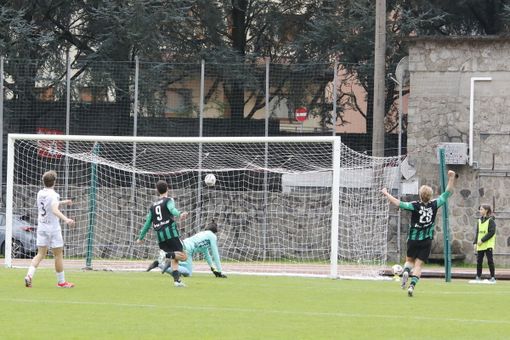 Il gol di Mario Chessa che ha sbloccato il risultato