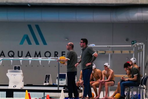 Il ds Cattino accanto al coach Crespi