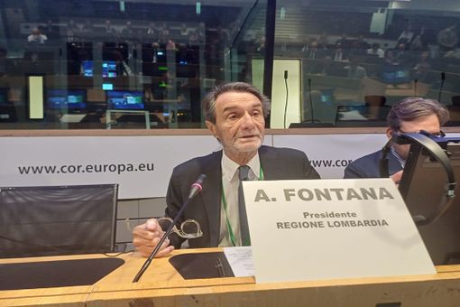 Il presidente Fontana (foto d'archivio)