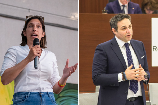 Elly Schlein e Samuele Astuti Elly Schlein e Samuele Astuti