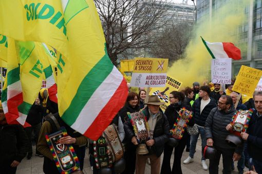 Manifestazione di Coldiretti Lombardia a Milano