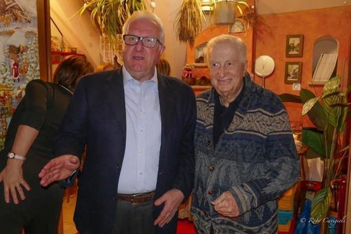Roberto Cavigioli con Gianfranco D'Angelo