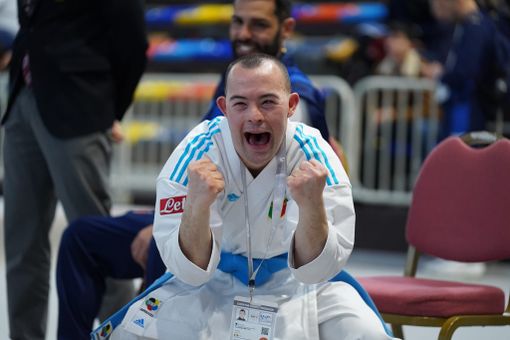 Mattia Allesina, per la terza volta campione europeo di parakarate