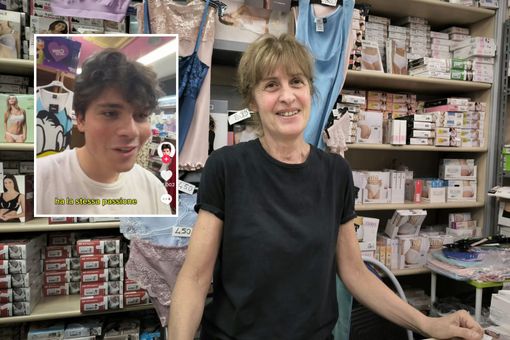 Un tiktoker da 3 milioni di follower &quot;irrompe&quot; nella merceria di via Montebello: «Voglio darti visibilità»