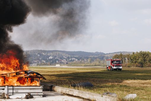 Alcune immagini dell'esercitazione di sabato alla Leonardo di Vergiate