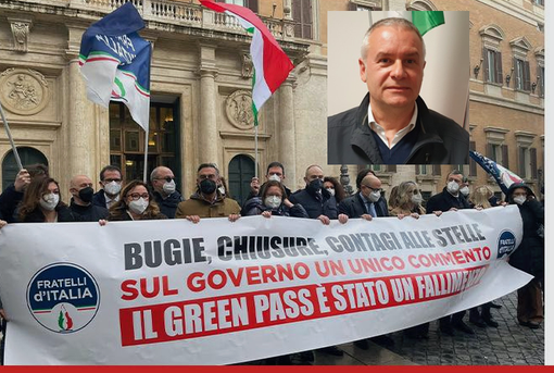 La manifestazione di Fdi a Roma e in alto Nardi