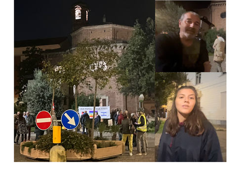 VIDEO. Le bandiere, le voci, i rintocchi per la pace: «Bisogna vigilare, non siamo spettatori»