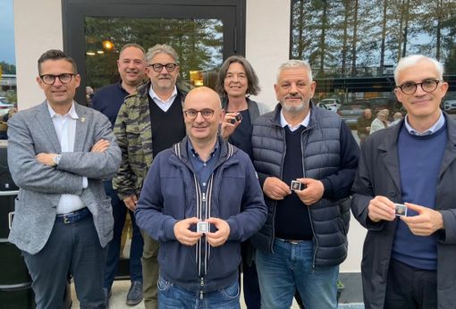 FOTO. Aperitivo tra sindaci da Eupolis. Magrini incontra i nuovi eletti