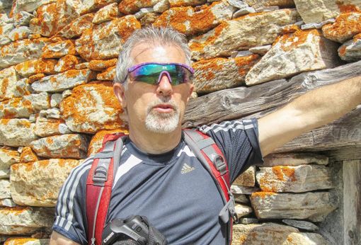 Giorgio Cassinari fotografato dalla moglie Mariaberica