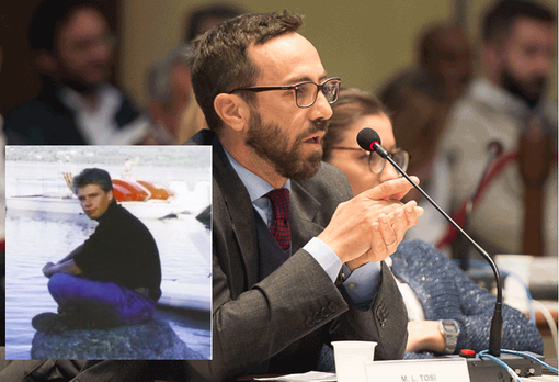 Matteo Tosi e, nel riquadro, Giovanni Blini Matteo Tosi e, nel riquadro, Giovanni Blini