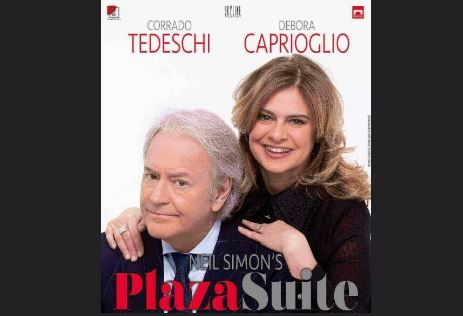 Corrado Tedeschi e Debora Caprioglio al Manzoni per “Plaza suite”