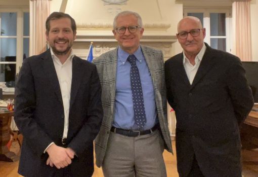 Da sinistra: Emanuele Monti, Giuseppe Micale, Giorgio Arca