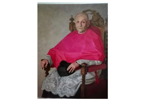 Il dipinto di don Franco Griffanti ritorna all’antico splendore con la Famiglia Sinaghina Il dipinto di don Franco Griffanti ritorna all’antico splendore con la Famiglia Sinaghina