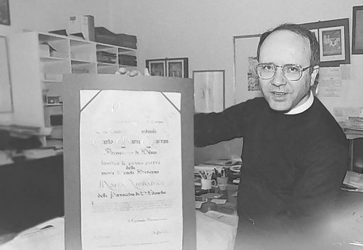 Don Giovanni Mariano negli anni Novanta a Sant'Edoardo - foto di Daniele Belosio Don Giovanni Mariano negli anni Novanta a Sant'Edoardo - foto di Daniele Belosio