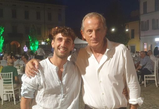 Marco Palamone (a sinistra) con il sindaco Emanuele Antonelli