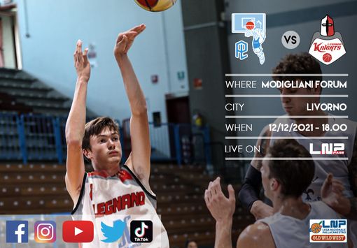 Basket: Knights Legnano, serve la riscossa contro Livorno