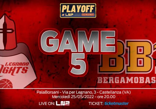 Legnano-Bergamo: tutto in una gara 5 senza domani