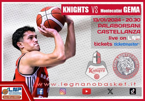 Basket, serie B: Legnano gioca d'anticipo con Montecatini Basket, serie B: Legnano gioca d'anticipo con Montecatini