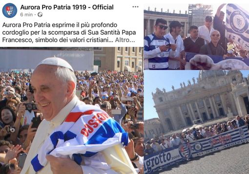 Anche i tigrotti rendono omaggio a Papa Francesco. Quella maglia biancoblù sulla sua spalla