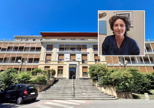 L'hospice di Busto si trova nel Padiglione Bizzozzero. Nel riquadro, la dottoressa Federica Pozzi