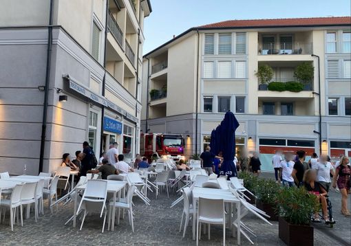 Fiamme in una pizzeria del centro di Busto Arsizio Fiamme in una pizzeria del centro di Busto Arsizio