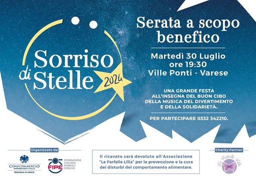 Una serata “Sotto le stelle” a Ville Ponti per far volare la beneficenza Una serata “Sotto le stelle” a Ville Ponti per far volare la beneficenza