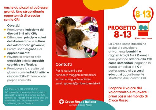 La Croce Rossa? Si “impara” anche da bambini