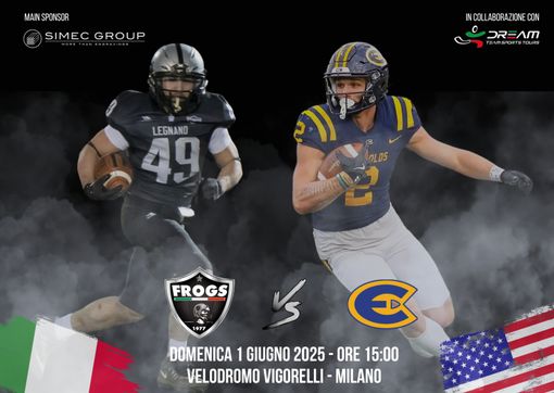 Sfida a stelle e strisce per i Frogs Legnano: a Milano l’amichevole con i Blugolds del Wisconsin