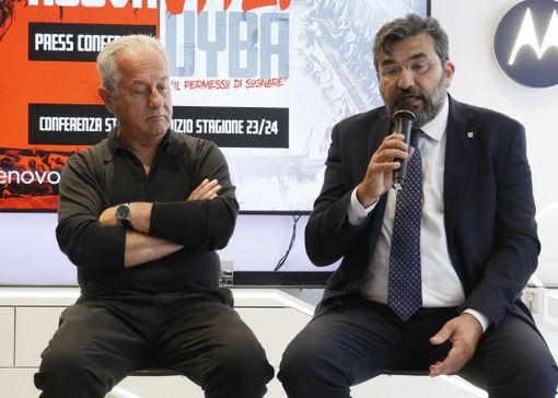 Coach Julio Velasco e il presidente Uyba Giuseppe Pirola Coach Julio Velasco e il presidente Uyba Giuseppe Pirola