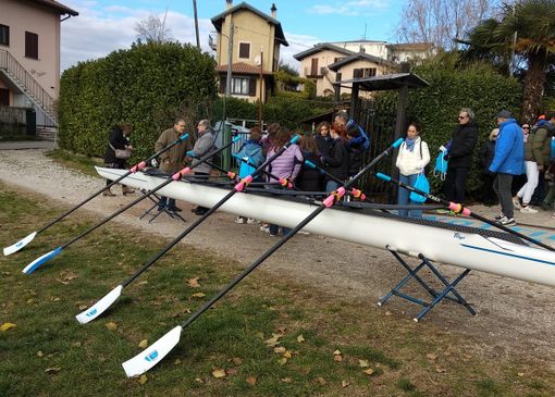 La nuova imbarcazione della Canottieri Arolo La nuova imbarcazione della Canottieri Arolo