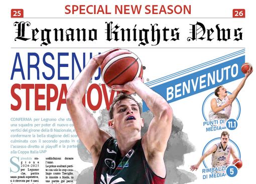 Mercato Knights, si chiude con il botto: ecco Stepanovic. Pirovano completa il roster