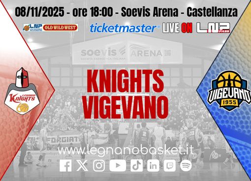 Sfida dal sapore di derby: i Knights ospitano la Elachem Vigevano sabato pomeriggio Sfida dal sapore di derby: i Knights ospitano la Elachem Vigevano sabato pomeriggio