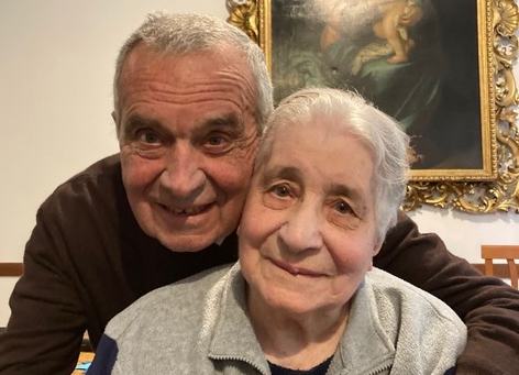 Suor Enrichetta Caccia con il fratello Paolo