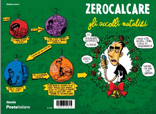 Poste: in provincia di Varese disponibile il biglietto di auguri disegnato da Zerocalcare