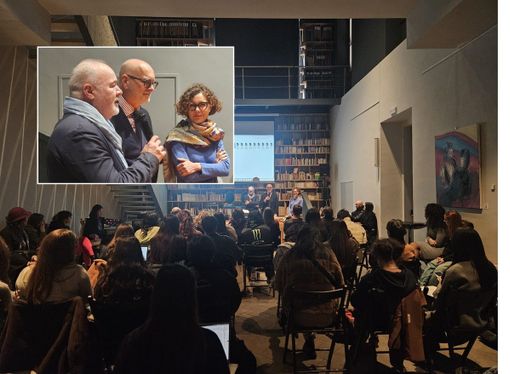 Nel riquadro, da sinistra, Paolo Castelli, Angelo Crespi, Rachele Ferrario