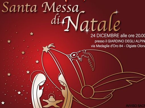 Nel Giardino degli Alpini, la Messa di Natale sotto le stelle