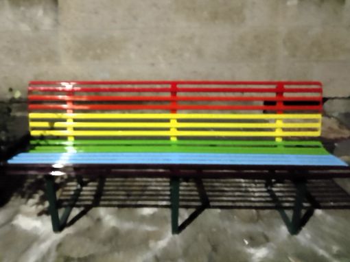 Alberto Dell'Acqua sulla panchina arcobaleno: «I valori del rispetto e della civiltà devono essere sempre al primo posto» Alberto Dell'Acqua sulla panchina arcobaleno: «I valori del rispetto e della civiltà devono essere sempre al primo posto»
