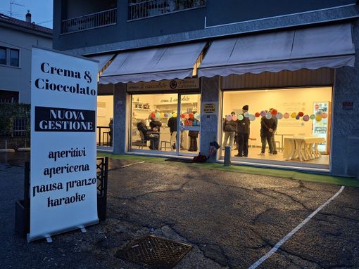 Si riaccende la luce in via Rossini: nuova gestione per “Crema &amp; cioccolato”