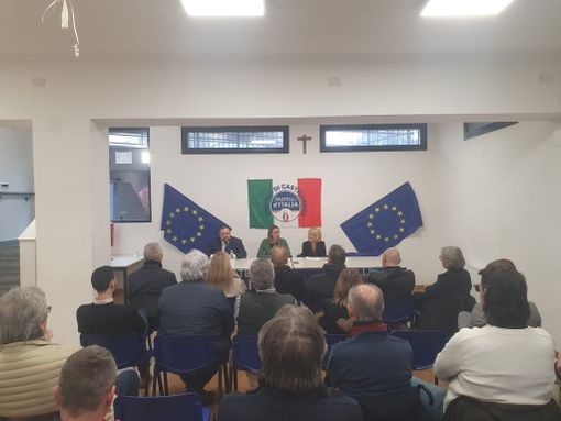 Un momento del congresso di FdI a Castellanza Un momento del congresso di FdI a Castellanza