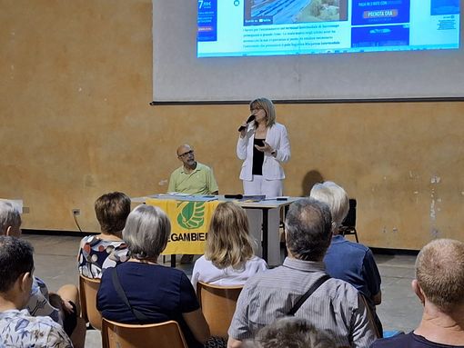 Paola Gandini, presidente Legambiente Busto, e Marco Fardelli