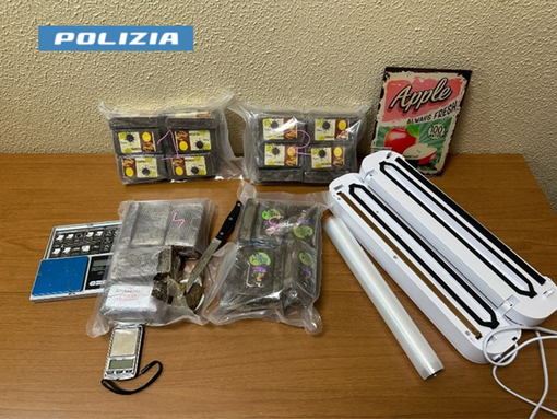 Il materiale sequestrato