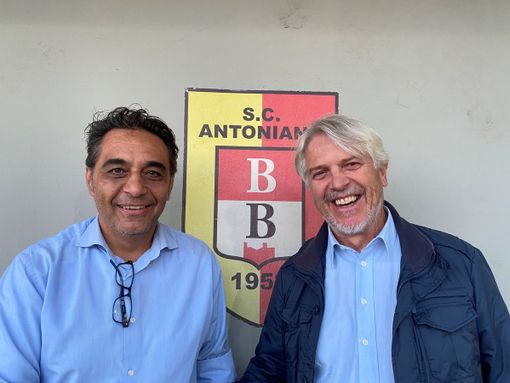 Il direttore generale dell'Antoniana Giuseppe Abenante insieme al presidente dell'Ardor Alessandro Meraviglia