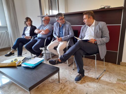 Da sinistra, Margherita Silvestrini, Carmelo Lauricella, Giovanni Pignataro, Samuele Astuti Da sinistra, Margherita Silvestrini, Carmelo Lauricella, Giovanni Pignataro, Samuele Astuti