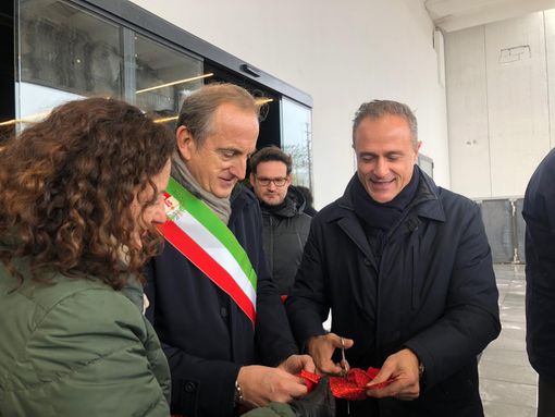 Taglio del nastro a Cinelandia. Il telo tesato fa rivivere la Mizar