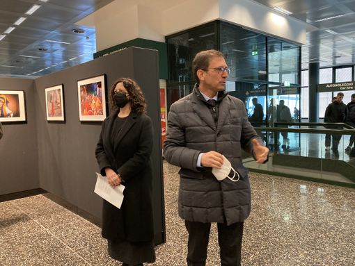 L'inaugurazione della mostra e alcune splendide opere di Riu Pires