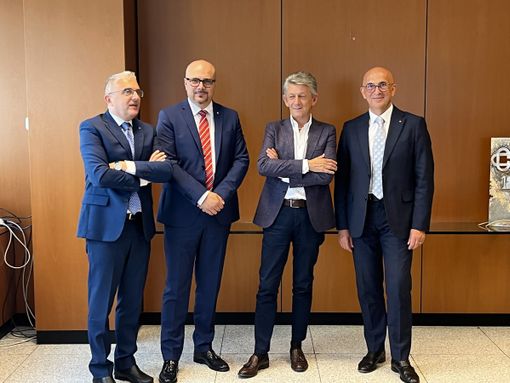 Da sinistra Bernasconi, Solbiati, Scazzosi e Crugnola