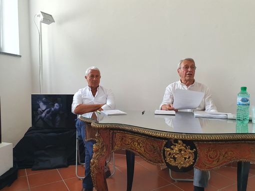 Castiglioni con Bottini durante la presentazione