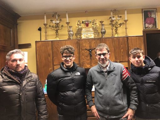 Don Giuseppe prima di partire per la Polonia Don Giuseppe prima di partire per la Polonia