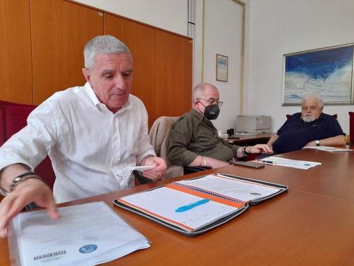 Da sinistra, Luigi Galluppi, Donato Lozito, Carlo Bonicalzi